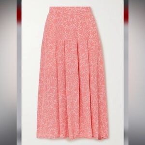 Faithfull the Brand Pink Floral Midi Skirt